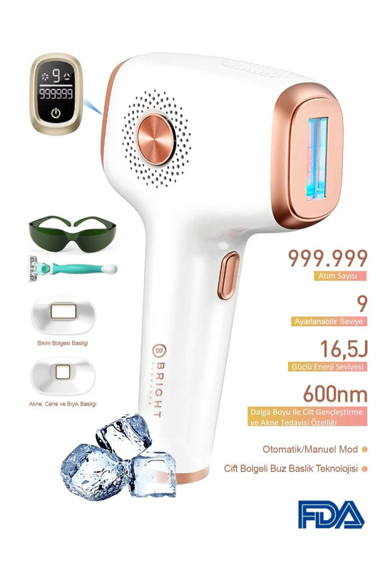 دستگاه لیزر خانگی مدل حذف موهای زاید Bright Elegance BE-9030 Buz Lazer Ipl Epilasyon